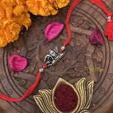 Vriksham Rakshabandhan Sliver Plated Ram Face Rakhi-RB183